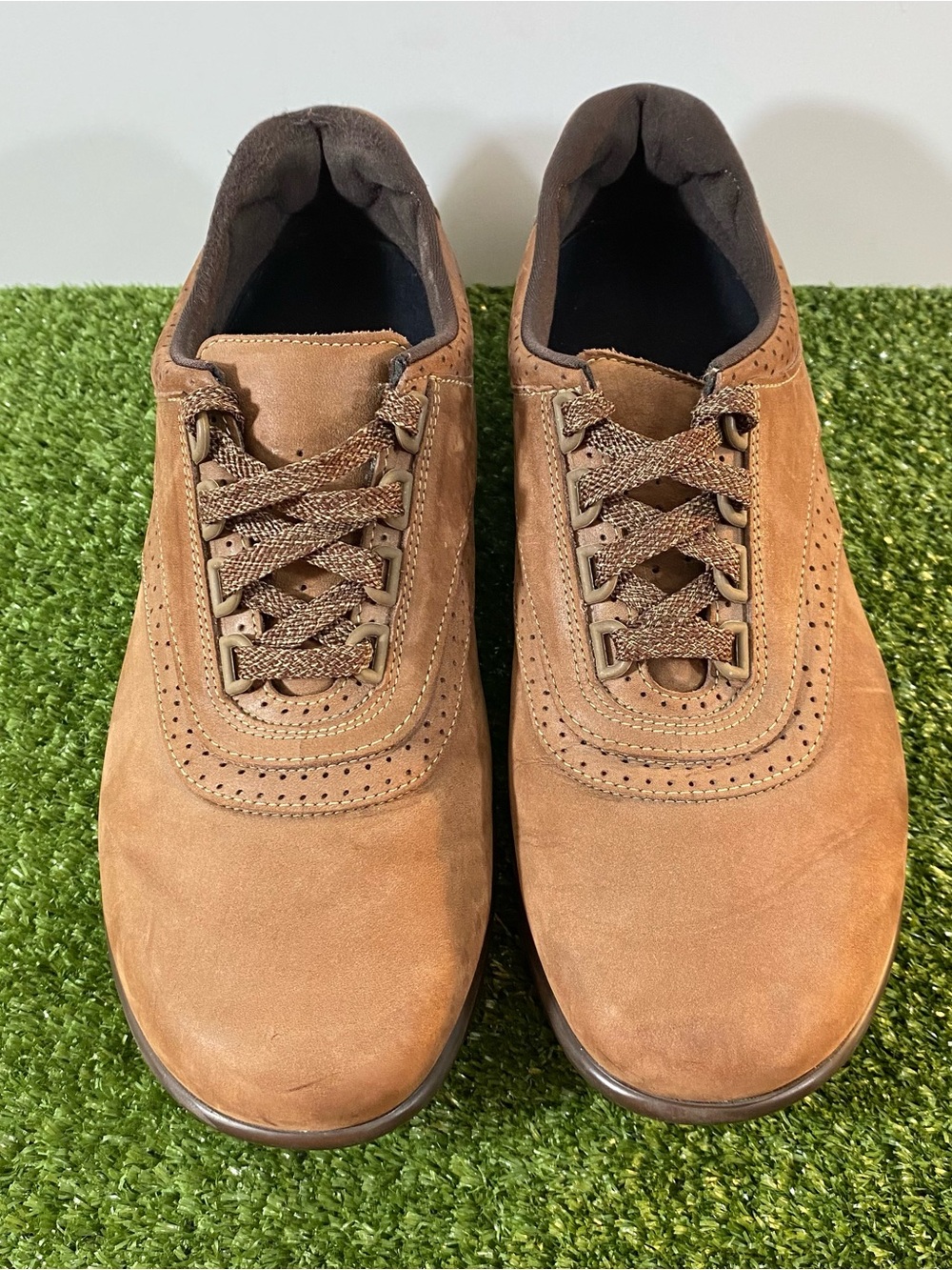 SAS Shoes Women"s Size 10 Walk Easy Be Happy Lace Up Oxford Nubuck Leather Brown